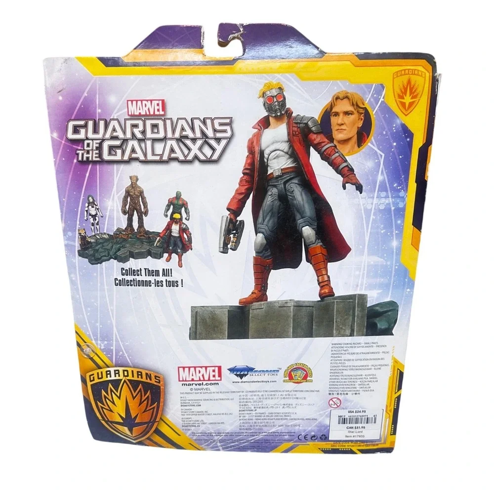 Marvel Select Star-Lord Guardians of the Galaxy Action Figure Diamond Select New